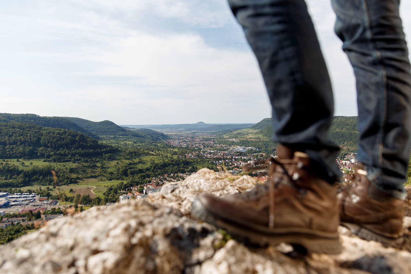 Wanderschuh am Albtrauf 