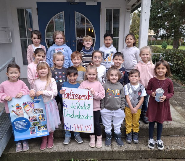  Die Vorschüler vom Kindergarten St. Konrad in Weingarten 