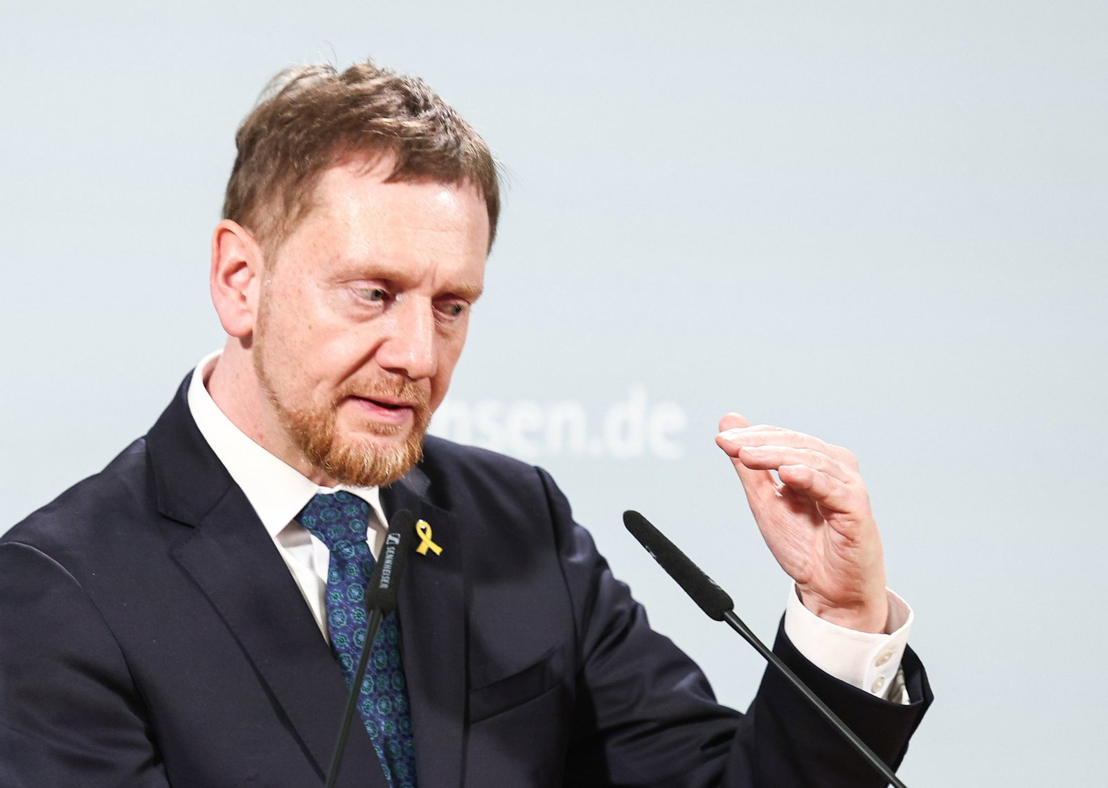 Sachsens Ministerpräsident Kretschmer hofft, dass in Zukunft auch wieder eine Annäherung zwischen Deutschland und Russland möglich sein wird. (Archivbild)