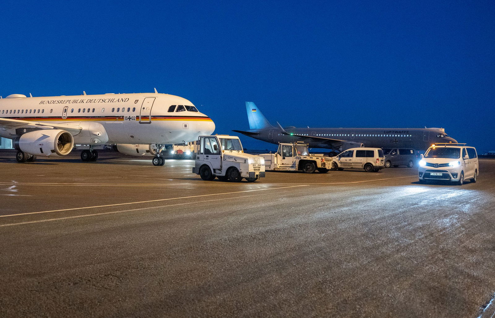 Beide Maschinen hatten den gleichen Weg. 