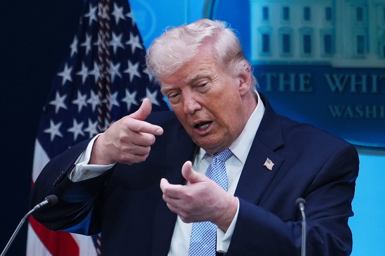 Wählt wieder einmal drastische Worte, um dem Iran zu drohen - US-Präsident Trump.