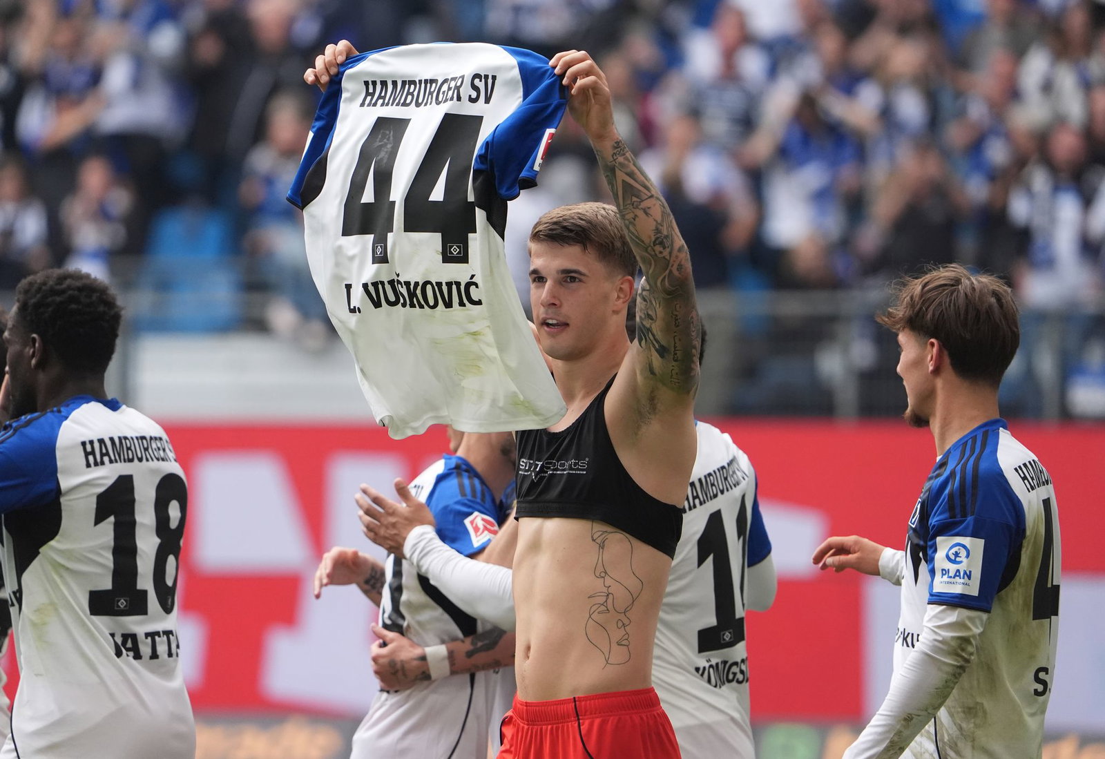 Abschied mit Tor: HSV-Verteidiger Luka Vuskovic.