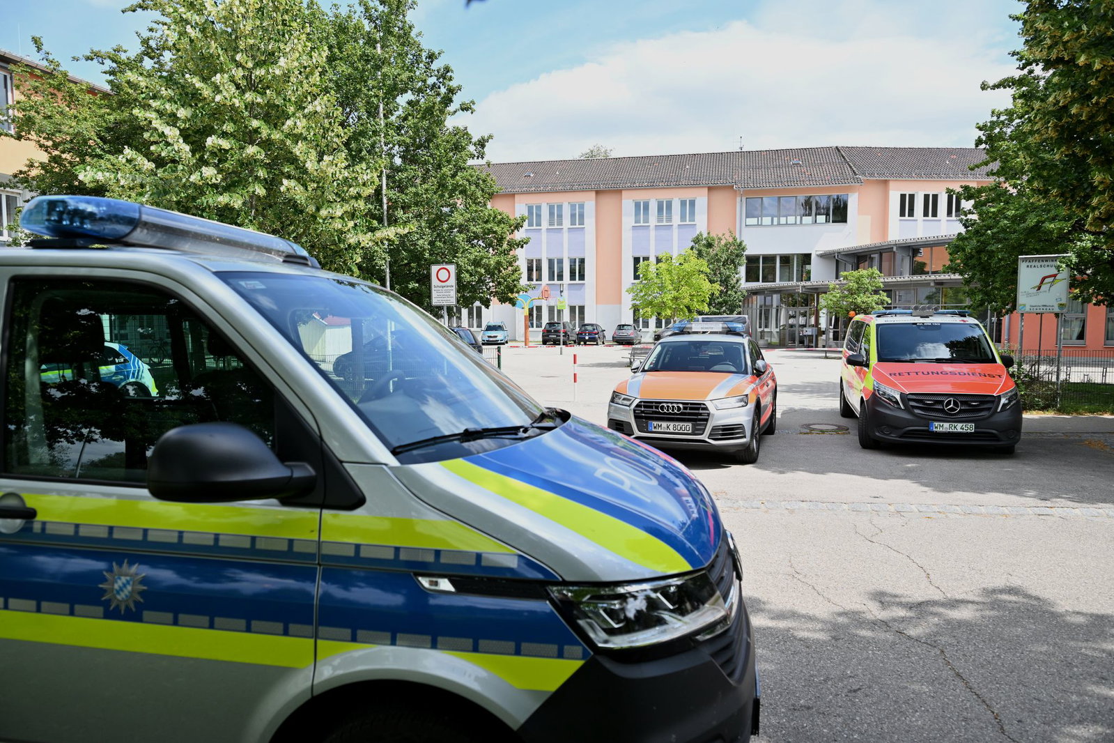 Die Polizei nahm nach eigenen Angaben den mutmaßlichen Täter fest.