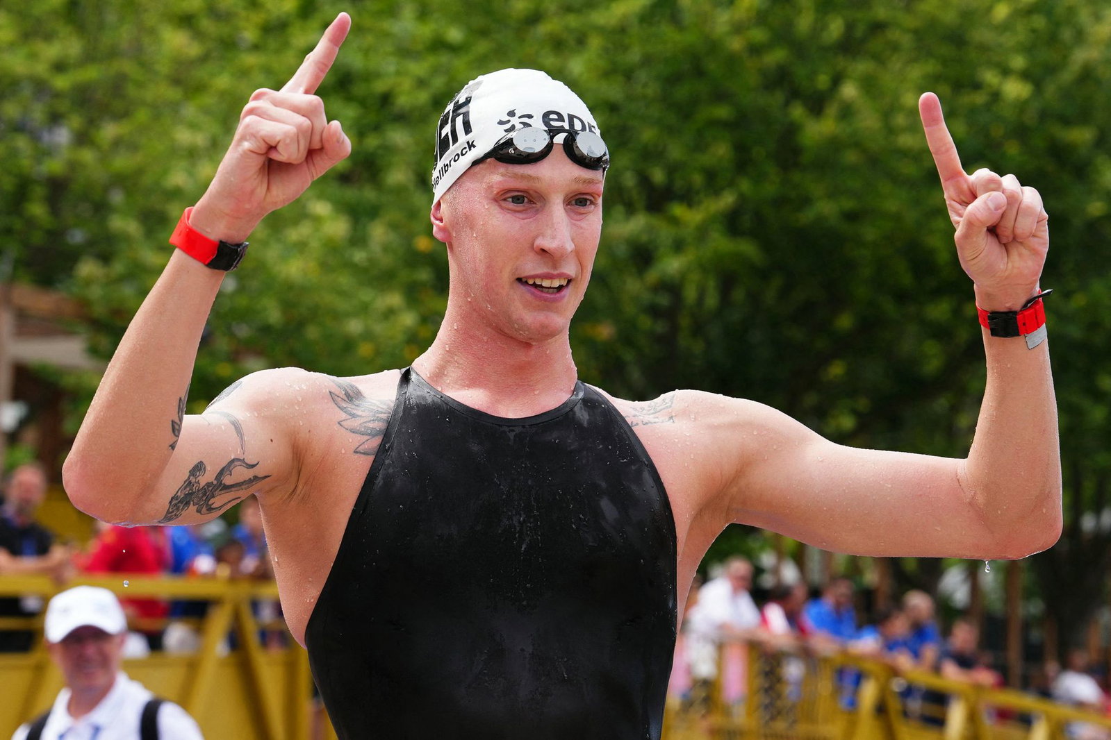 Für Florian Wellbrock ist es der erste Europameistertitel im Freiwasser.