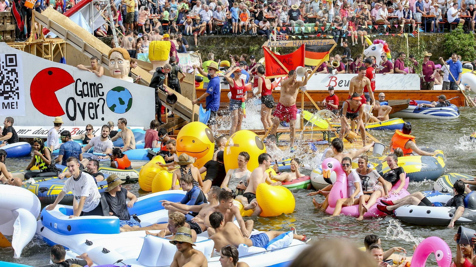 Nabada auf der Donau