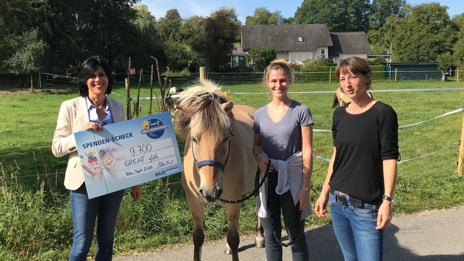 Radio 7 Drachenkinder unterstützen den Therapiehof Hegau