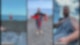 Boyfriend loses his swimming trunks in the sea! *He was so embarrassed*
